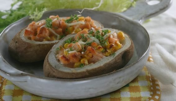 挪威三文鱼蜜汁甜粟焗薯