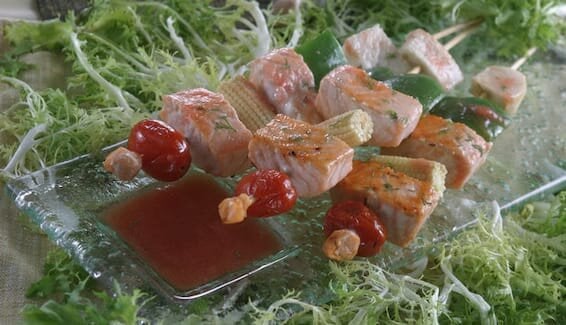 挪威三文鱼杂串